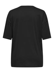 T-Shirt aus Bio-Baumwolle - Black/LOVE - Schwarz