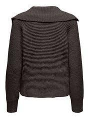 Strickpullover mit V-Ausschnitt - Chocolate Torte/Melange - Braun