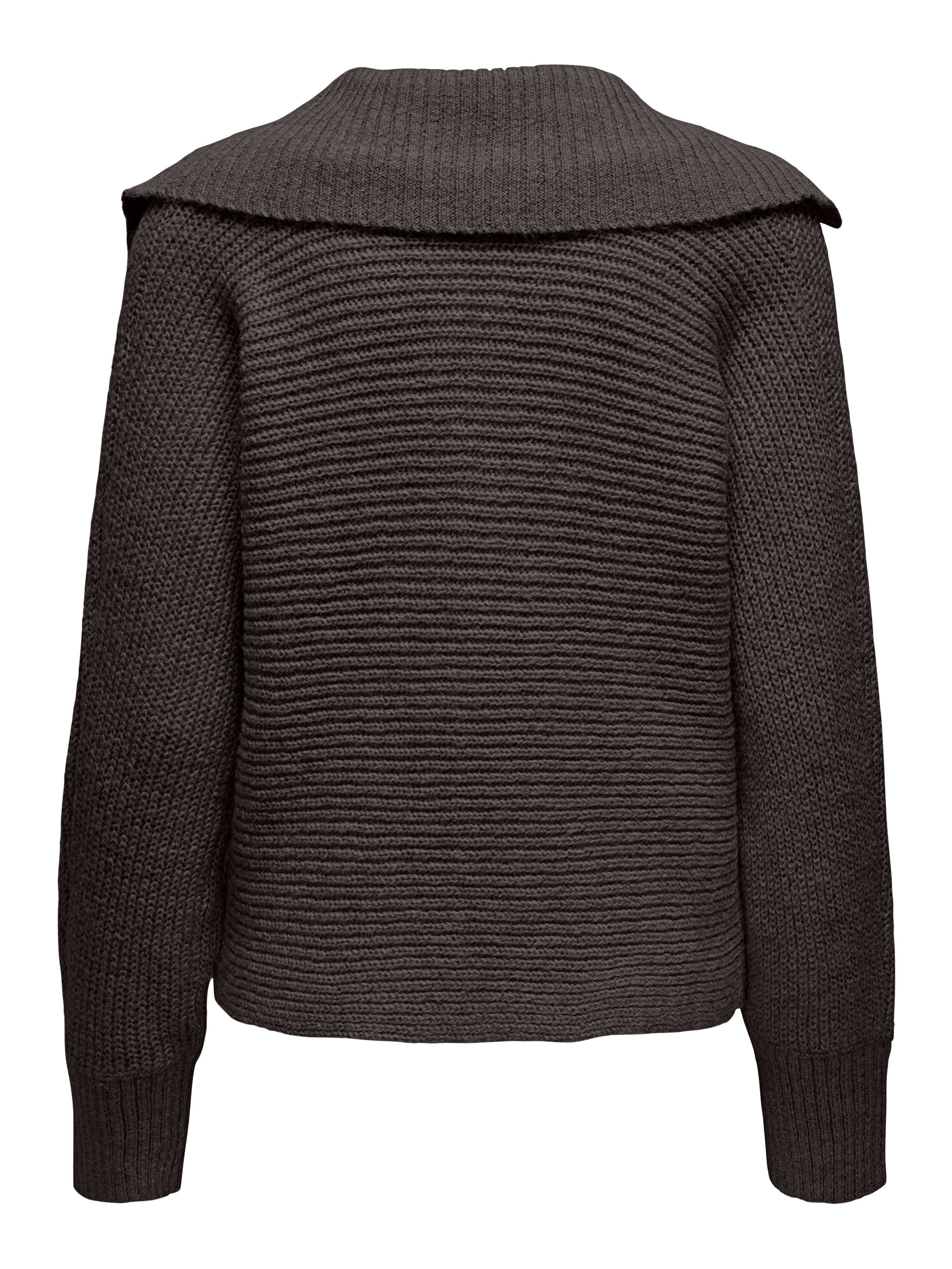 Strickpullover mit V-Ausschnitt - Chocolate Torte/Melange - Braun