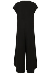 Jumpsuit aus Viskose - 99-Schwarz - Schwarz