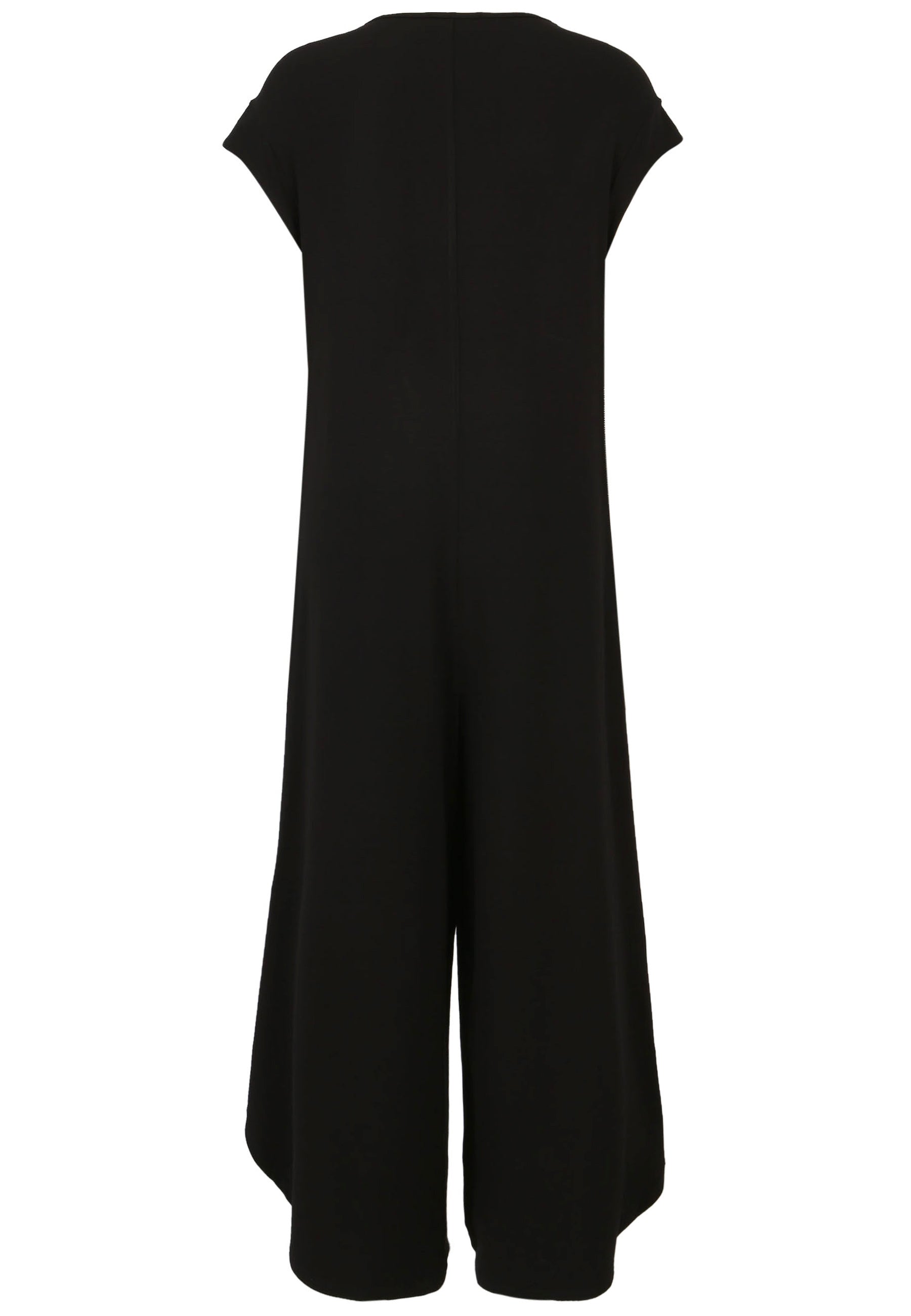 Jumpsuit aus Viskose - 99-Schwarz - Schwarz