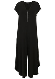 Jumpsuit aus Viskose - 99-Schwarz - Schwarz