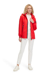 Regenjacke mit Kapuze - 4136-Mars Red - Rot