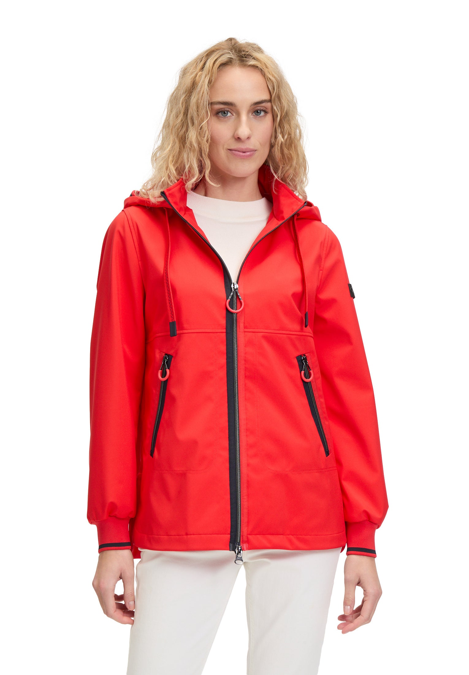 Regenjacke mit Kapuze - 4136-Mars Red - Rot