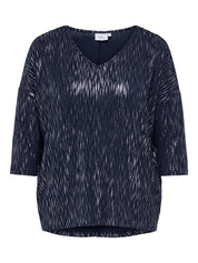 Langarmshirt FOILA - Naval Academy/SILVER FOIL - Blau