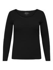 Langarmshirt aus Bio-Baumwolle - Black - Schwarz
