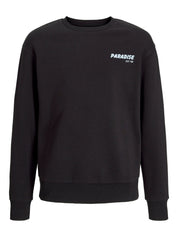 Sweatshirt mit Print - Black - Schwarz