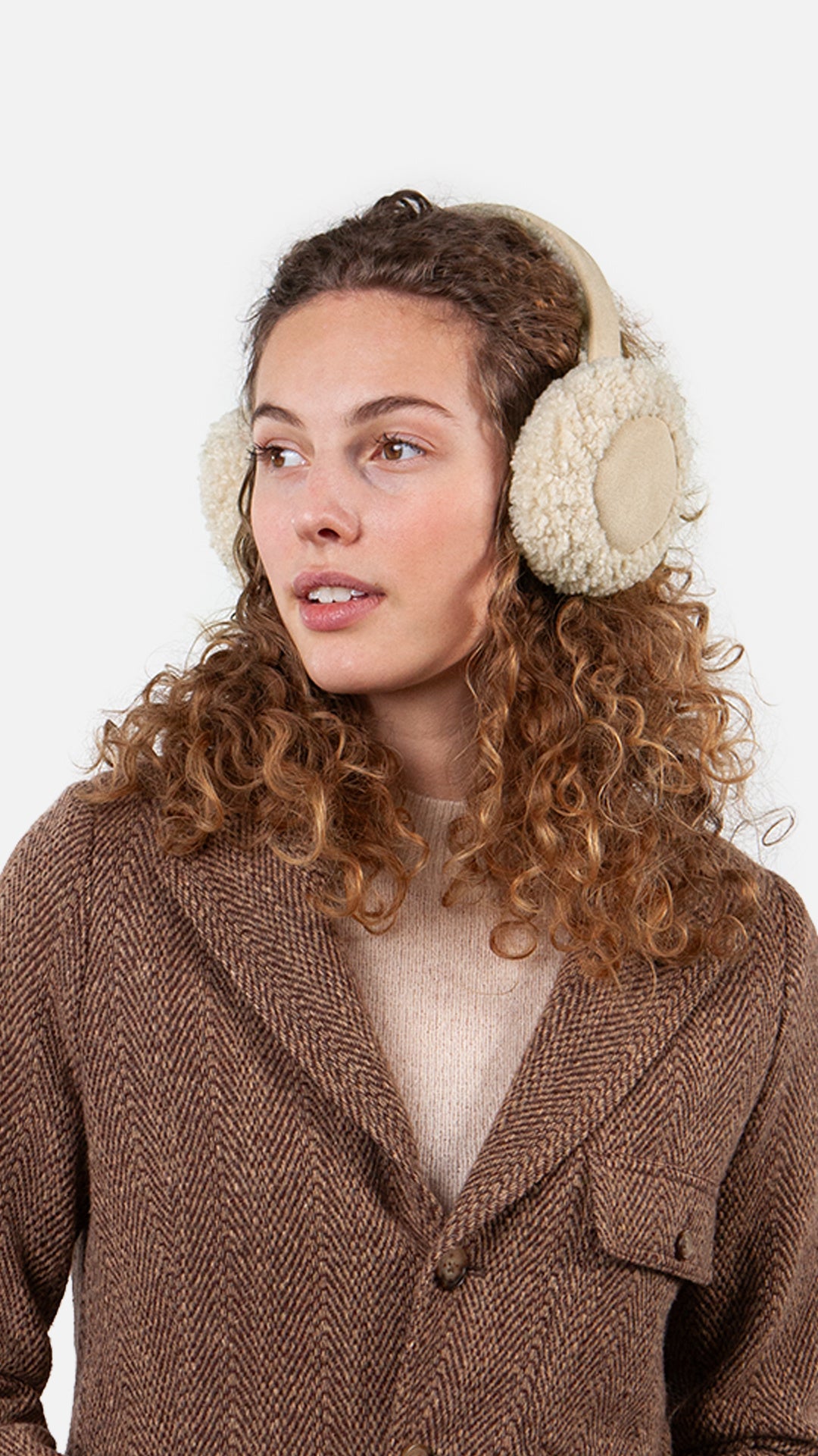 Ohrenwärmer MAGPY - light brown - Creme