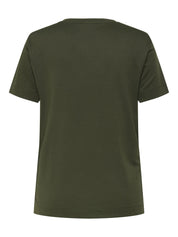 T-Shirt aus Modalmix - Forest Night/Tie dye - Grün