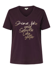 T-Shirt aus Modalmix - Winetasting/Shine - Rot
