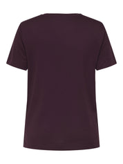 T-Shirt aus Modalmix - Winetasting/Shine - Rot