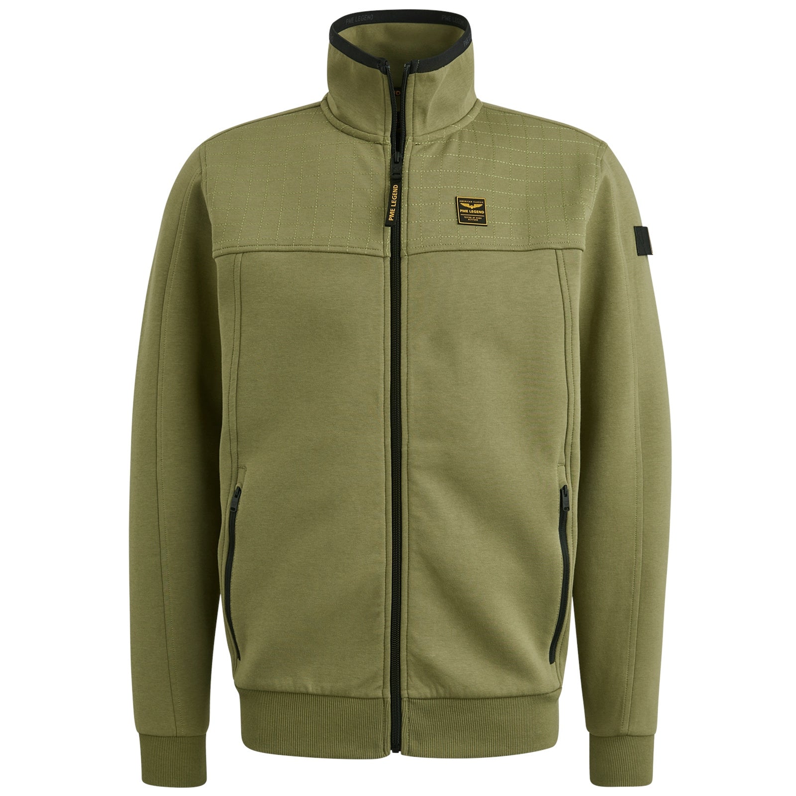 Sweatshirtjacke aus Baumwollmix - 6380-Loden Green - Grün