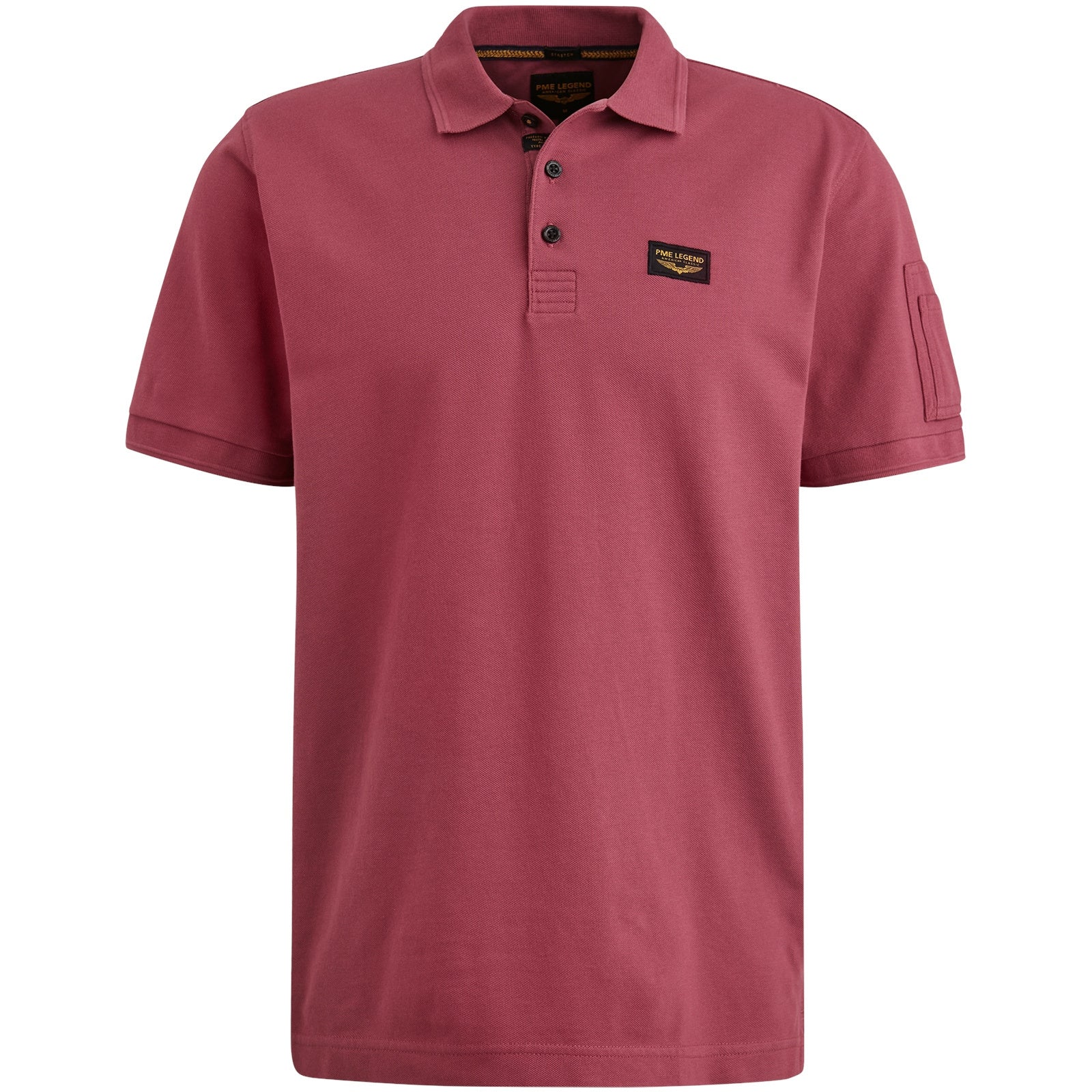 Poloshirt aus Baumwolle - 4021-Dry Rose - Rot