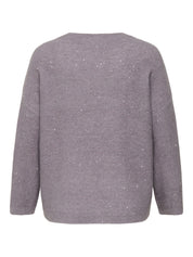 Strickpullover ARIZONA glitzernd - Nirvana/Melange/Silver sequins - Violett