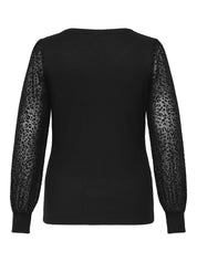 Bluse mit Animal Print - Black - Schwarz