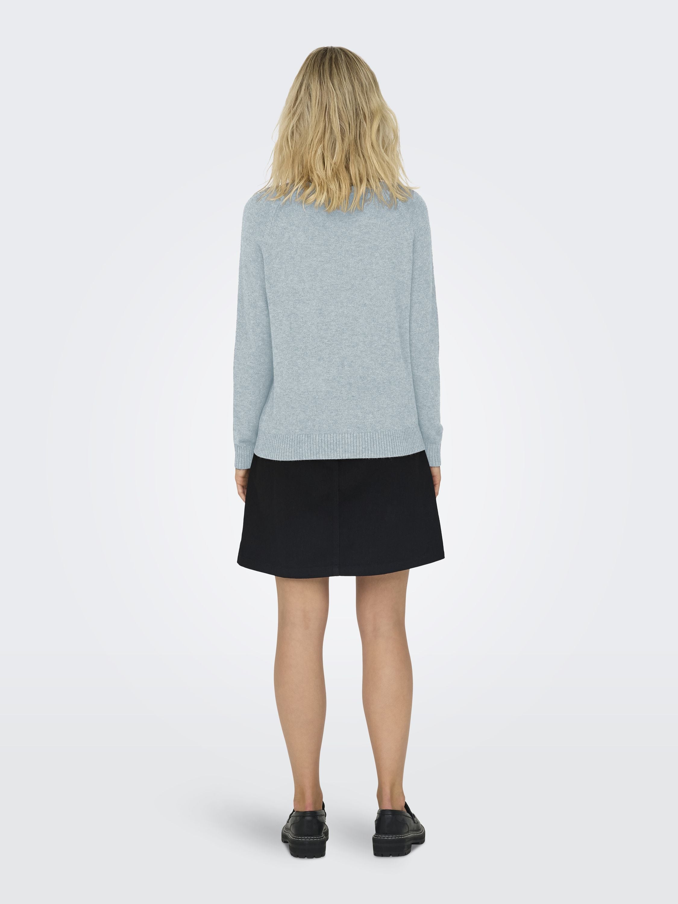 Strickpullover aus Viskosemix - Arona/W. Melange - Blau