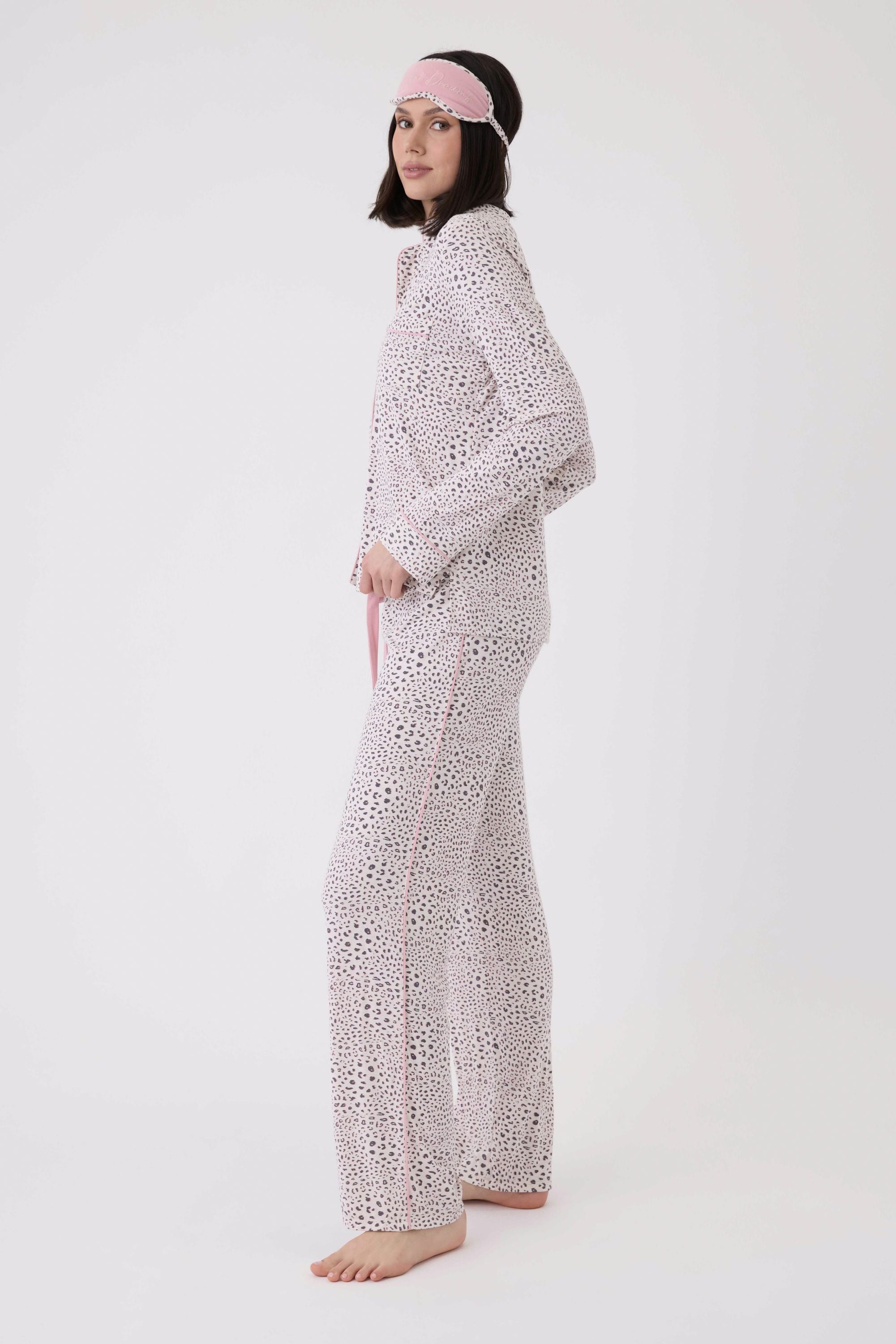 3-teiliges Pyjama-Set - 405-camel - Rosa