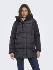Steppmantel LINA - Blackened Pearl - Schwarz
