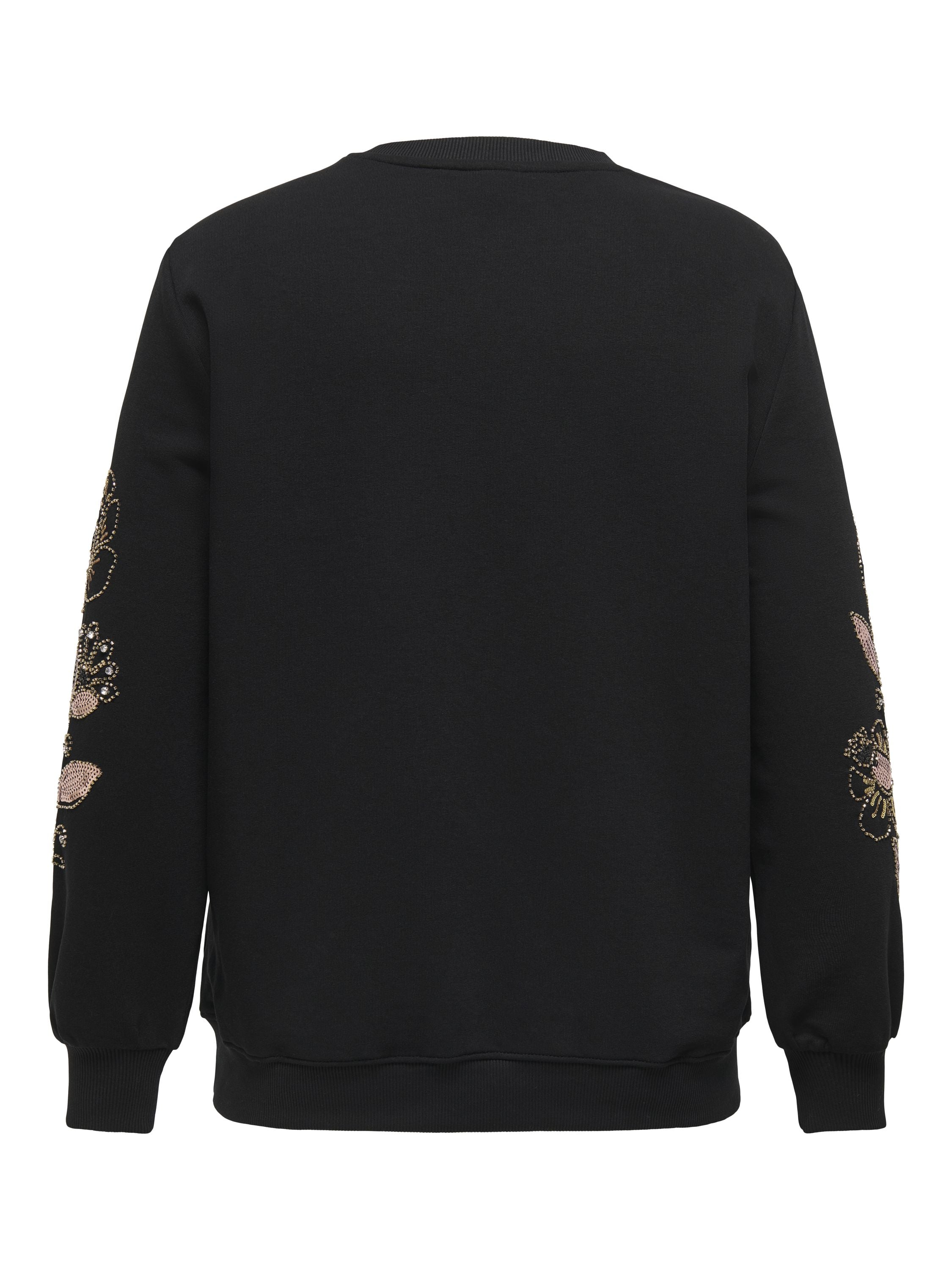 Sweatshirt TERESA aus Baumwollmix - Black - Schwarz