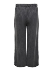 Hose SIGA Wide Leg - Dark Grey Melange/PINSTRIPE W. - Grau