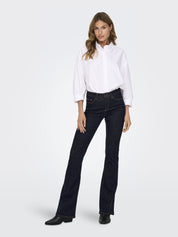 Jeans Flared ONLYBLUSH - Dark Blue Denim - Blau