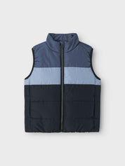 Weste mit Seitentaschen - Vintage Indigo - Blau