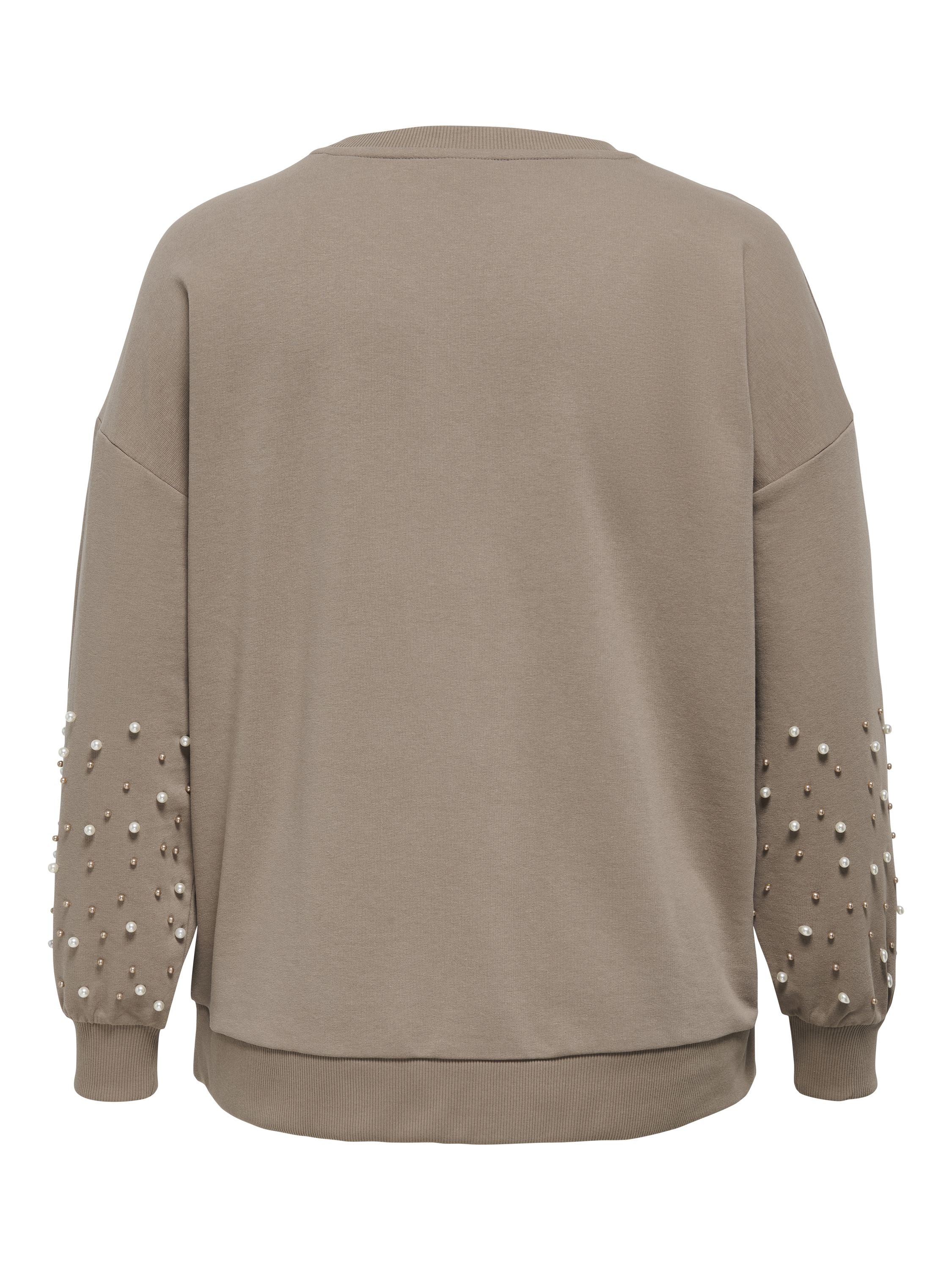 Pullover - Mountain Trail/PEARLS ON SLEEV - Braun