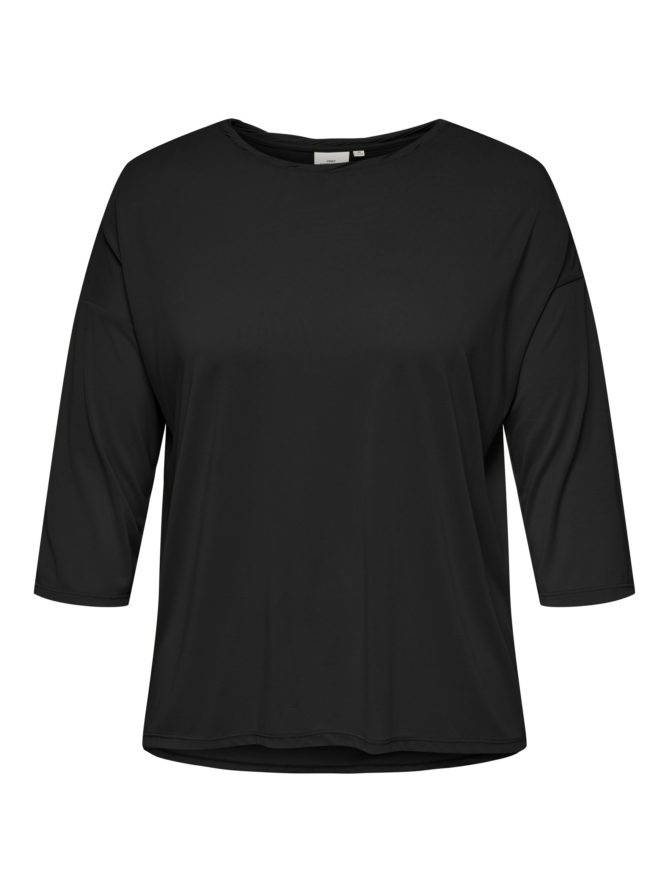 T-Shirt HANNAH aus Viskosemix - Black - Schwarz