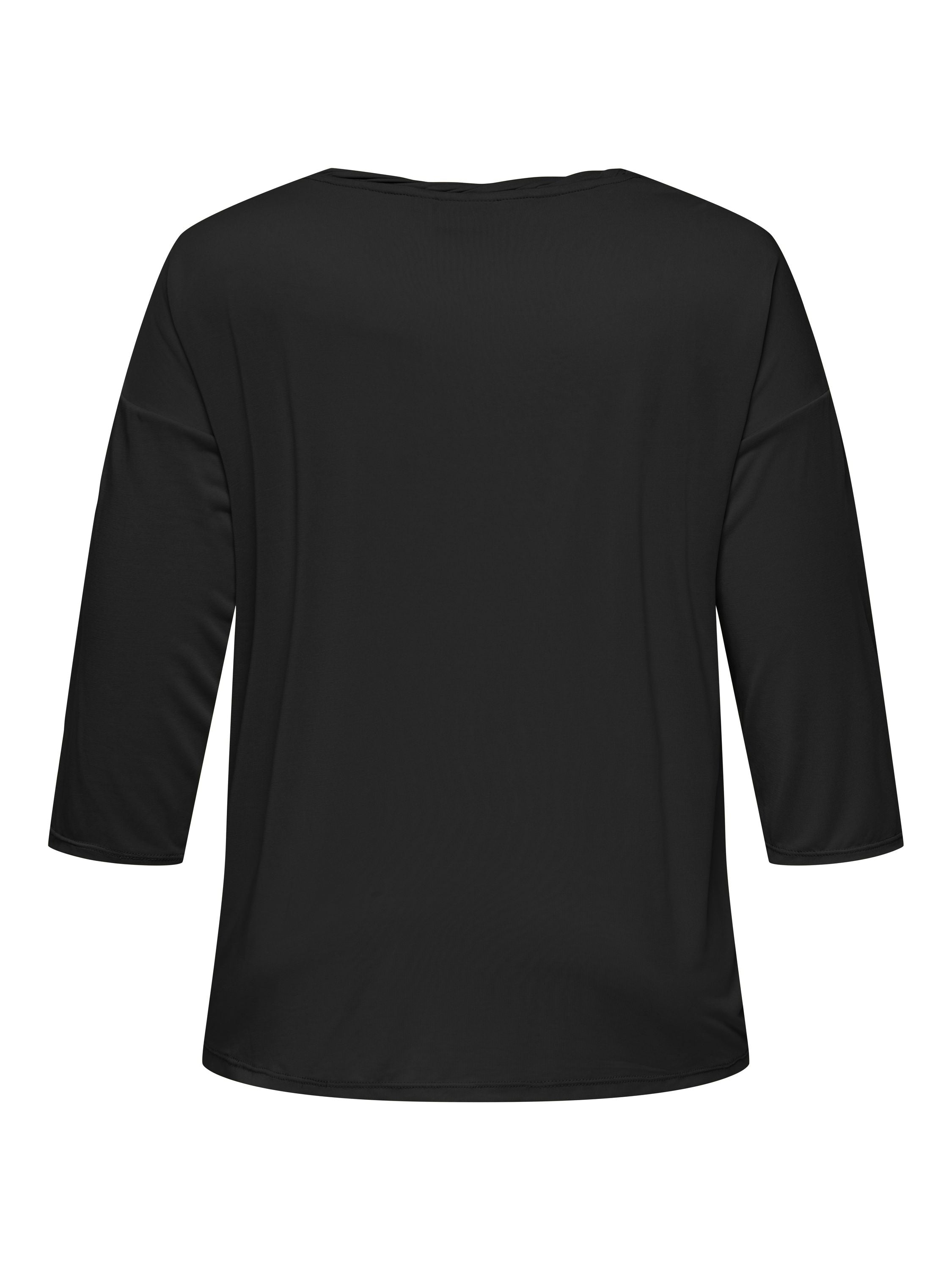 T-Shirt HANNAH aus Viskosemix - Black - Schwarz