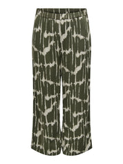 Hose Loose fit - Forest Night/TIE DYE STRIPE - Grün