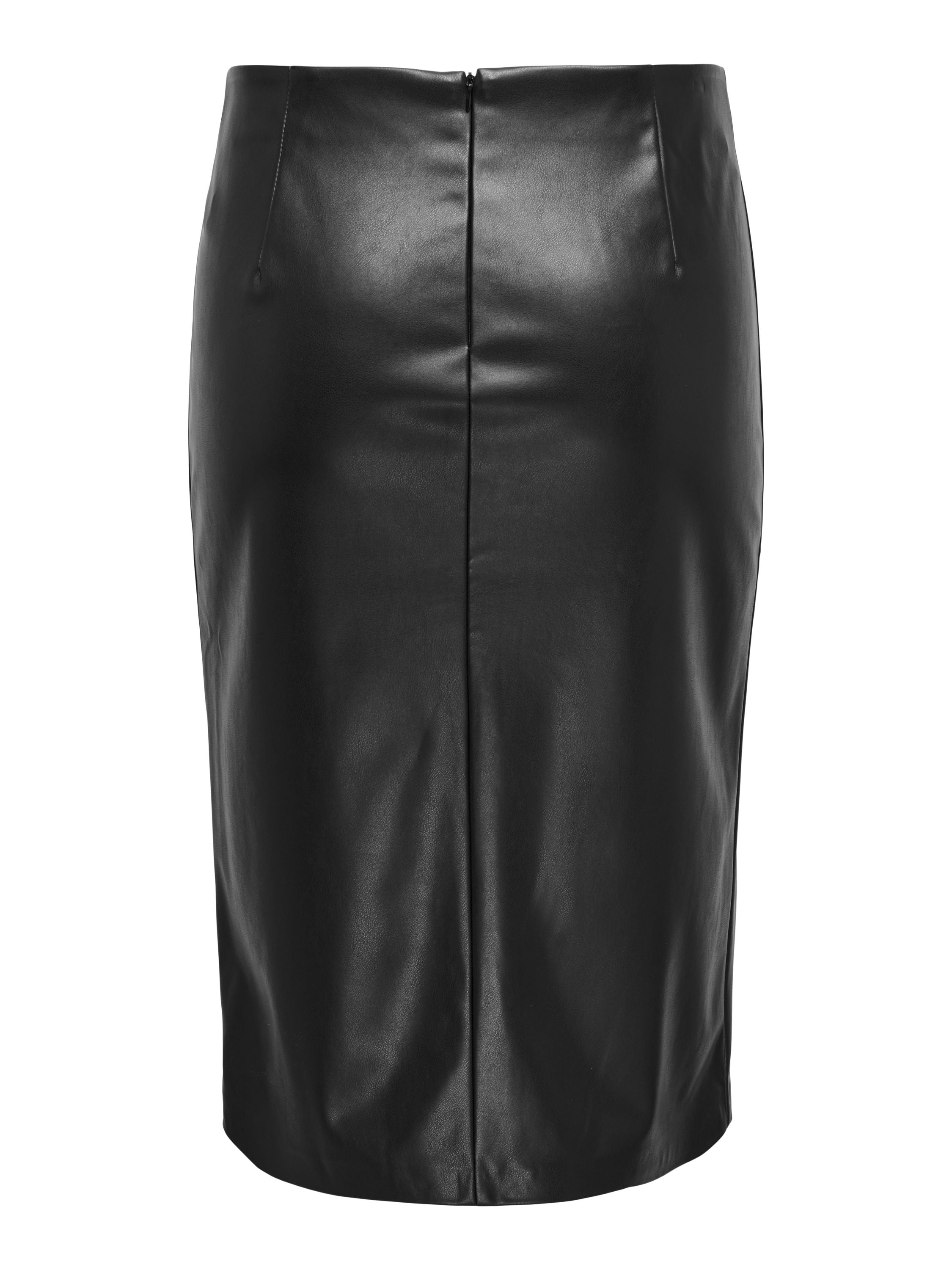 Bleistiftrock Midi - Black - Schwarz