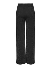 Schlupfhose Wide Leg - Black/SILVER LUREX - Schwarz