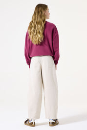 Sweatshirt aus Baumwollmix - 6907-plum rose - Pink