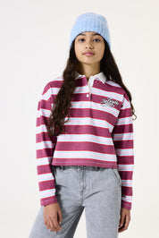 Poloshirt aus Baumwolle - 6907-plum rose - Rosa