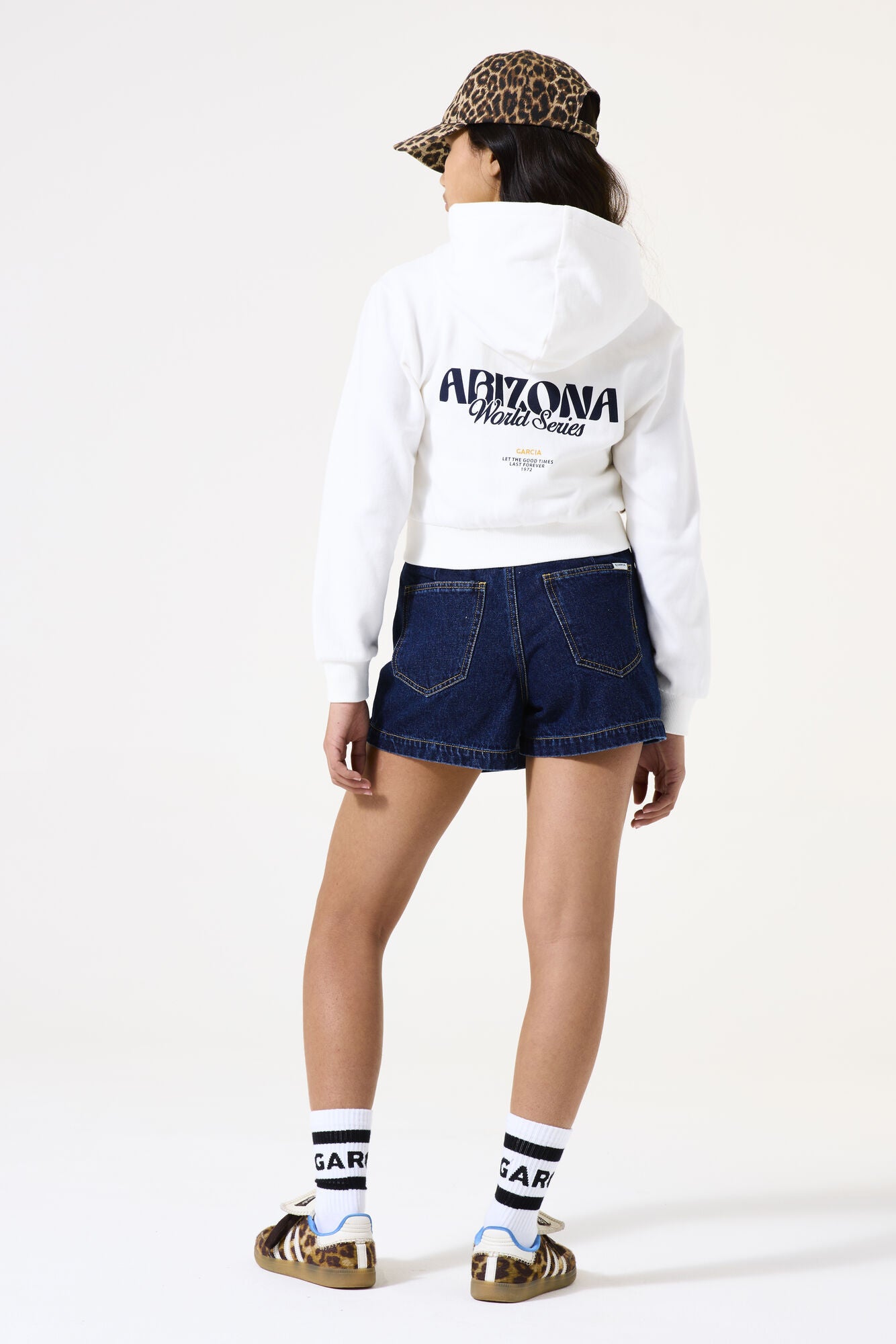 Jeansskort Mini aus Baumwolle - 8888-rinsed - Blau