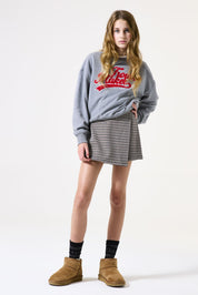 Sweatshirt aus Baumwollmix - 3051-dark grey mel - Grau