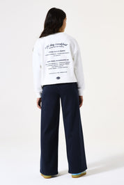 Stoffhose gestreift - 6033-liberty blue - Blau