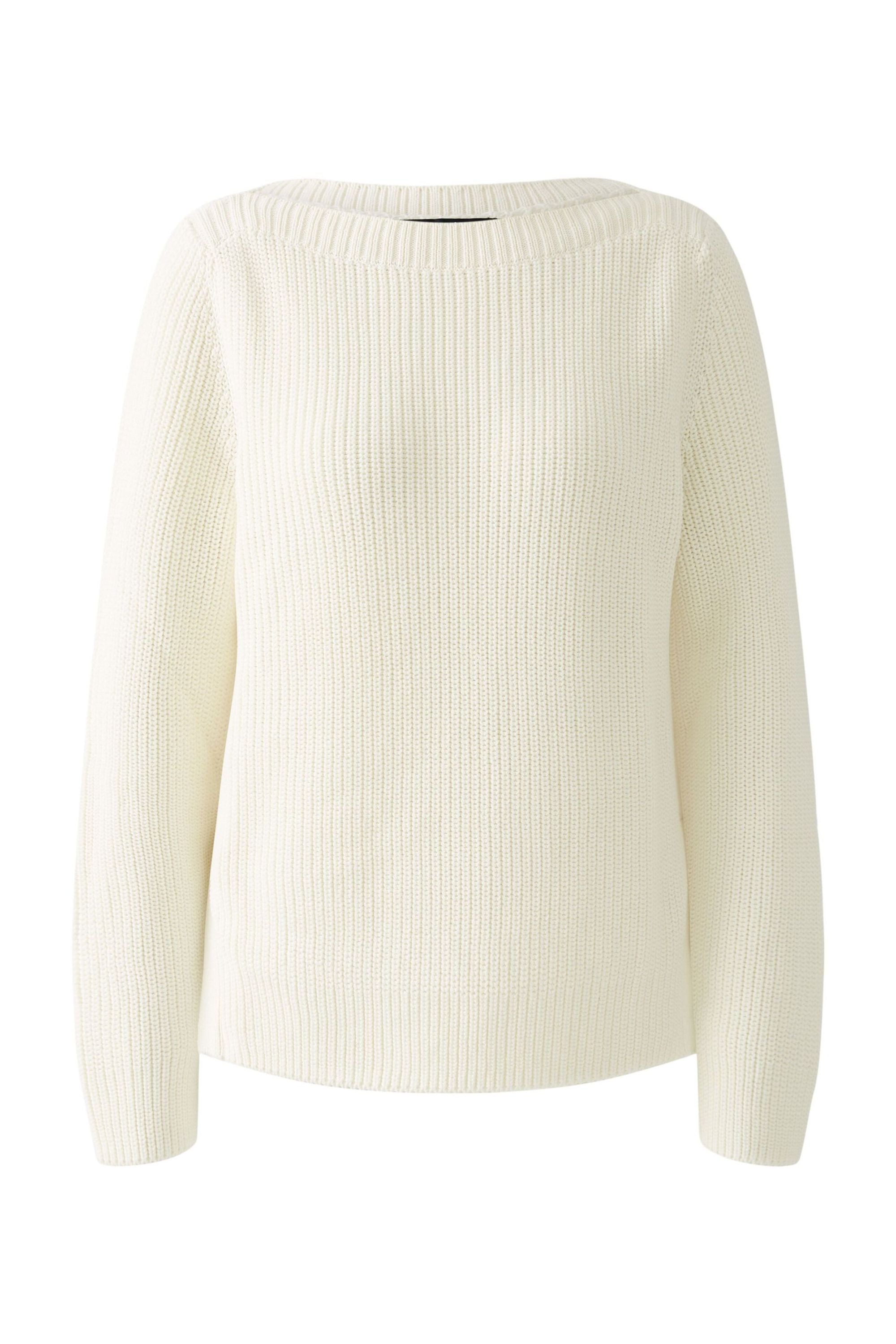 Strickpullover mit U-Boot-Ausschnitt - 1006-cloud dancer - Creme