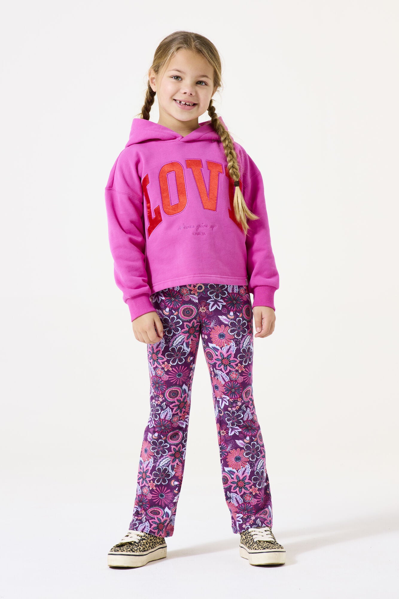 Sweathoodie aus Baumwollmix - 4575-rose violet - Pink
