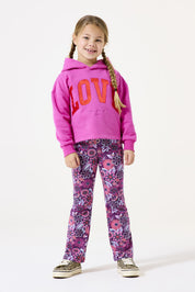 Sweathoodie aus Baumwollmix - 4575-rose violet - Pink
