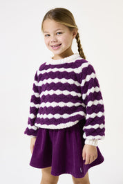 Cordrock Mini aus Baumwolle - 3988-plum purple - Violett