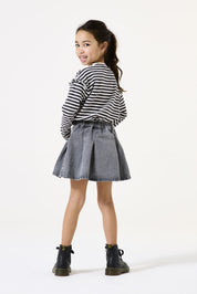 Langarmshirt gestreift - 2884-dark grey - Schwarz