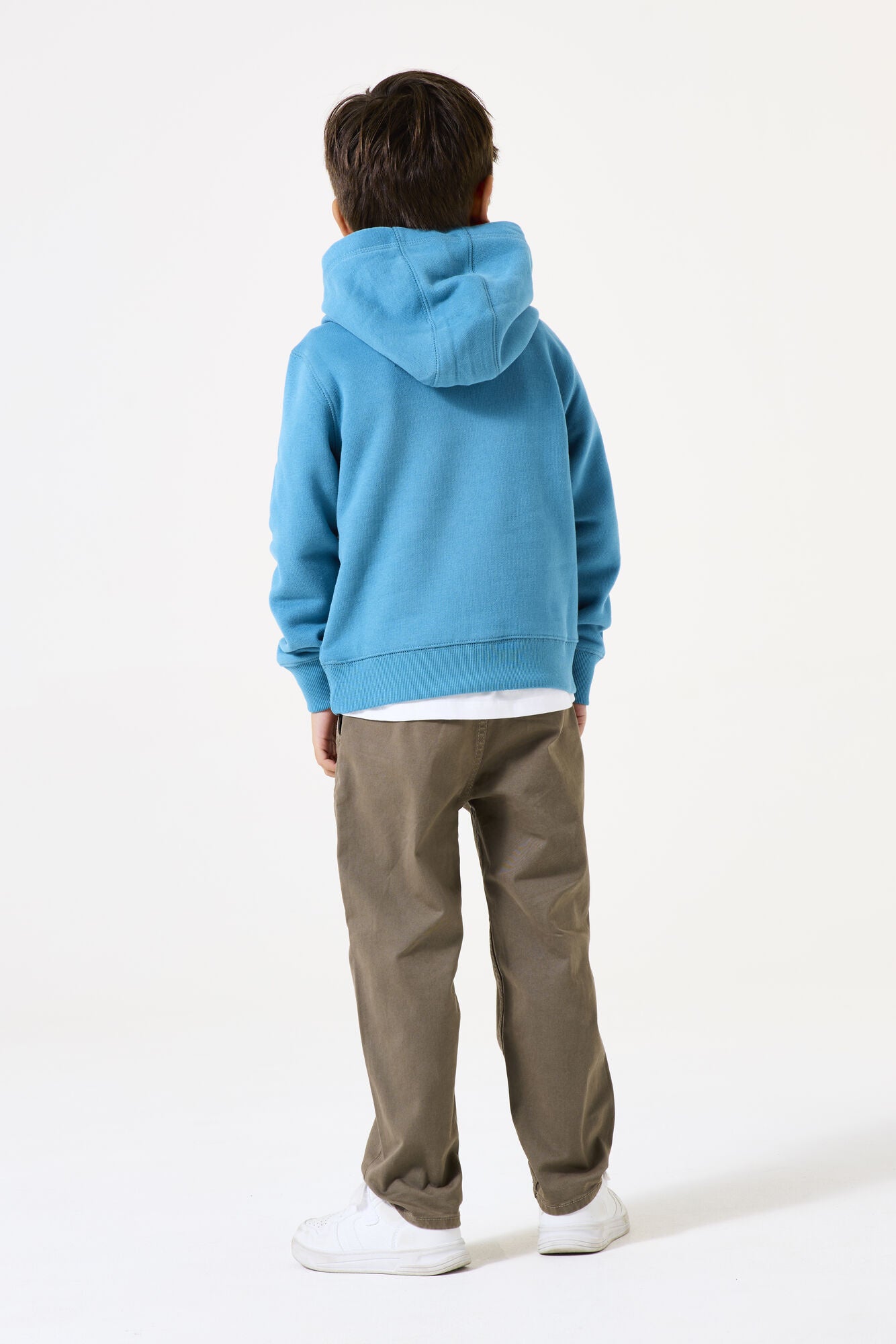 Sweathoodie aus Baumwollmix - 9872-retro blue - Blau