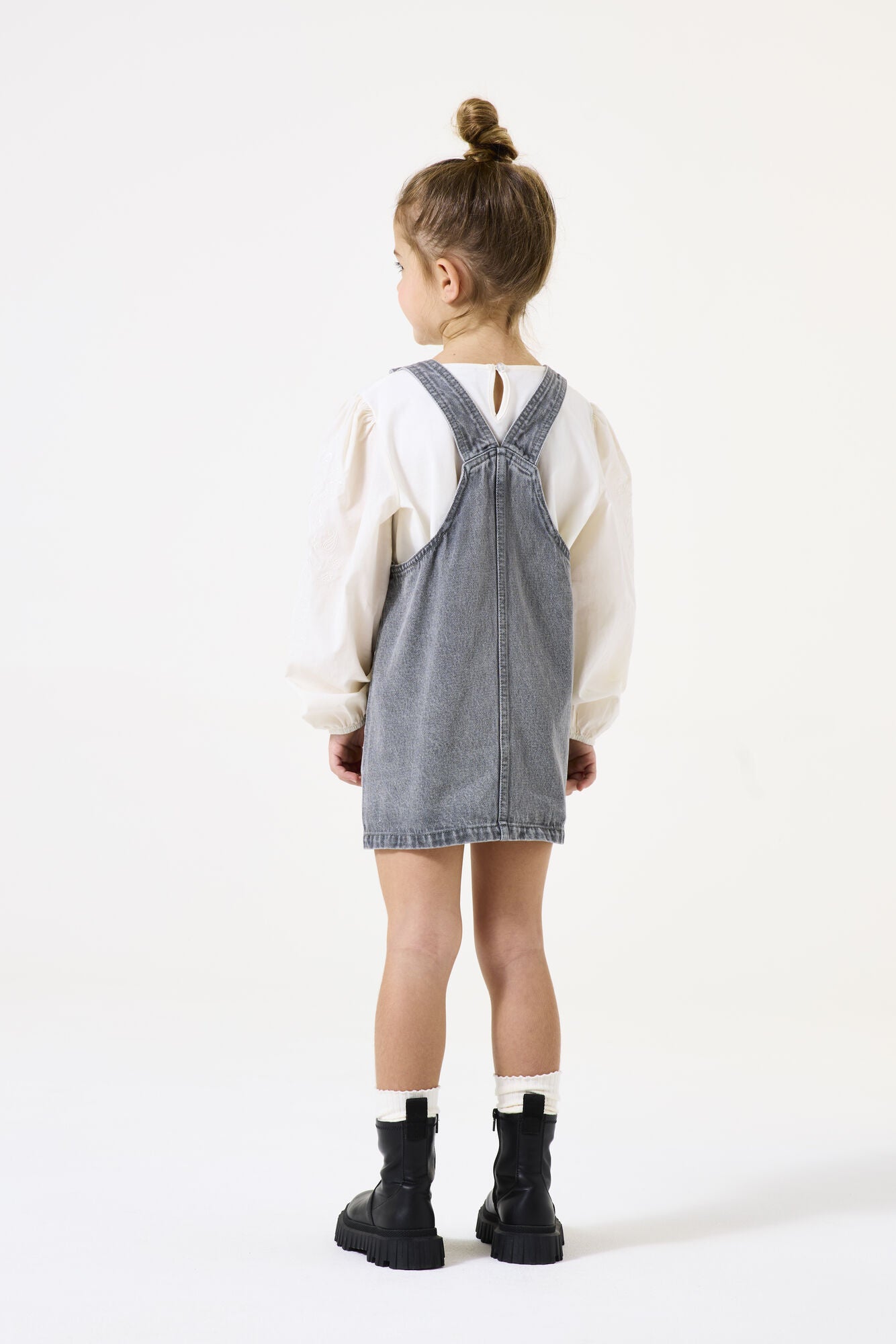 Jeanskleid - 9135-medium used - Grau