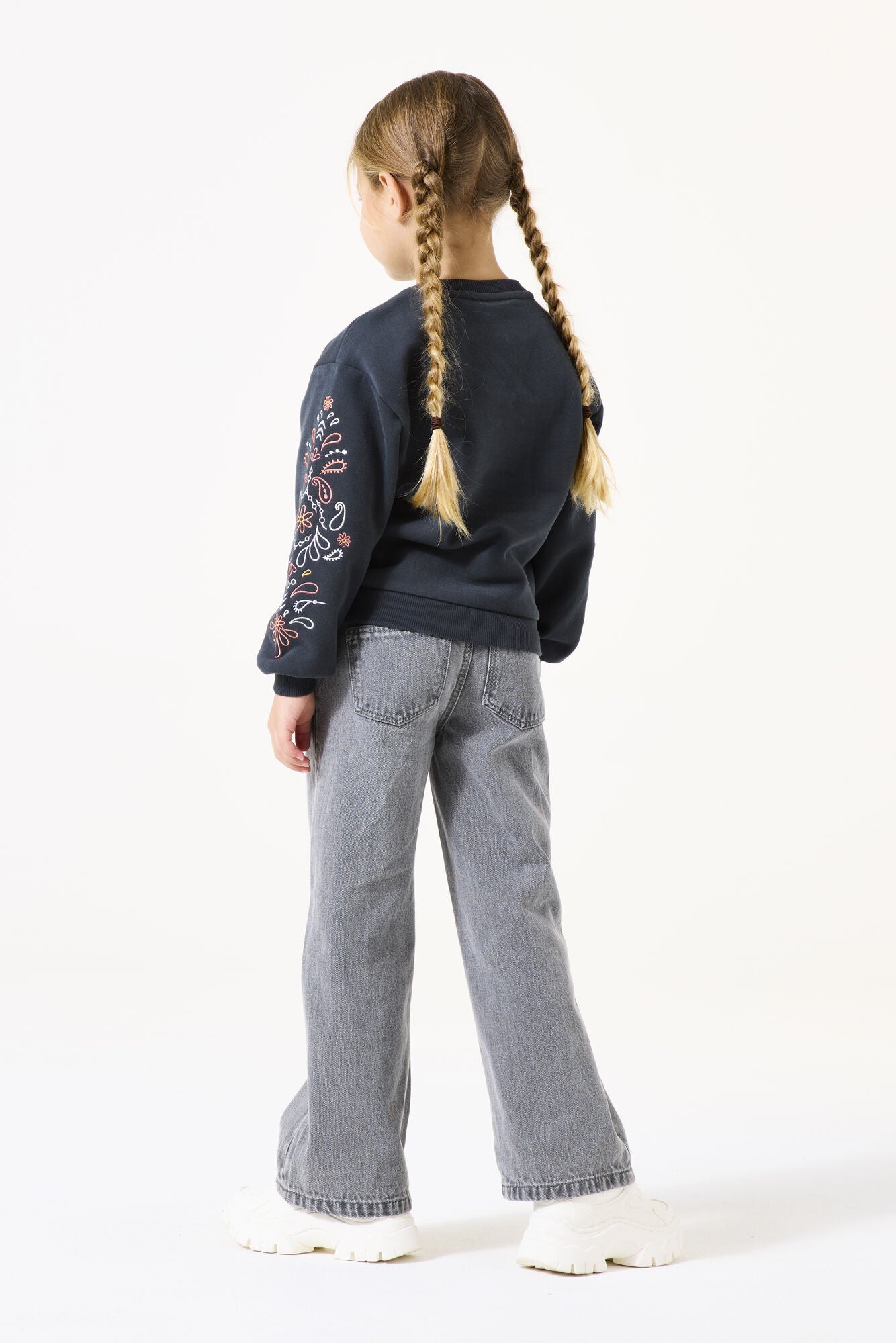 Sweatshirt aus Baumwolle - 2884-dark grey - Grau