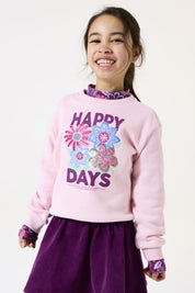 Sweatshirt aus Baumwollmix - 4607-almond blosso - Rosa