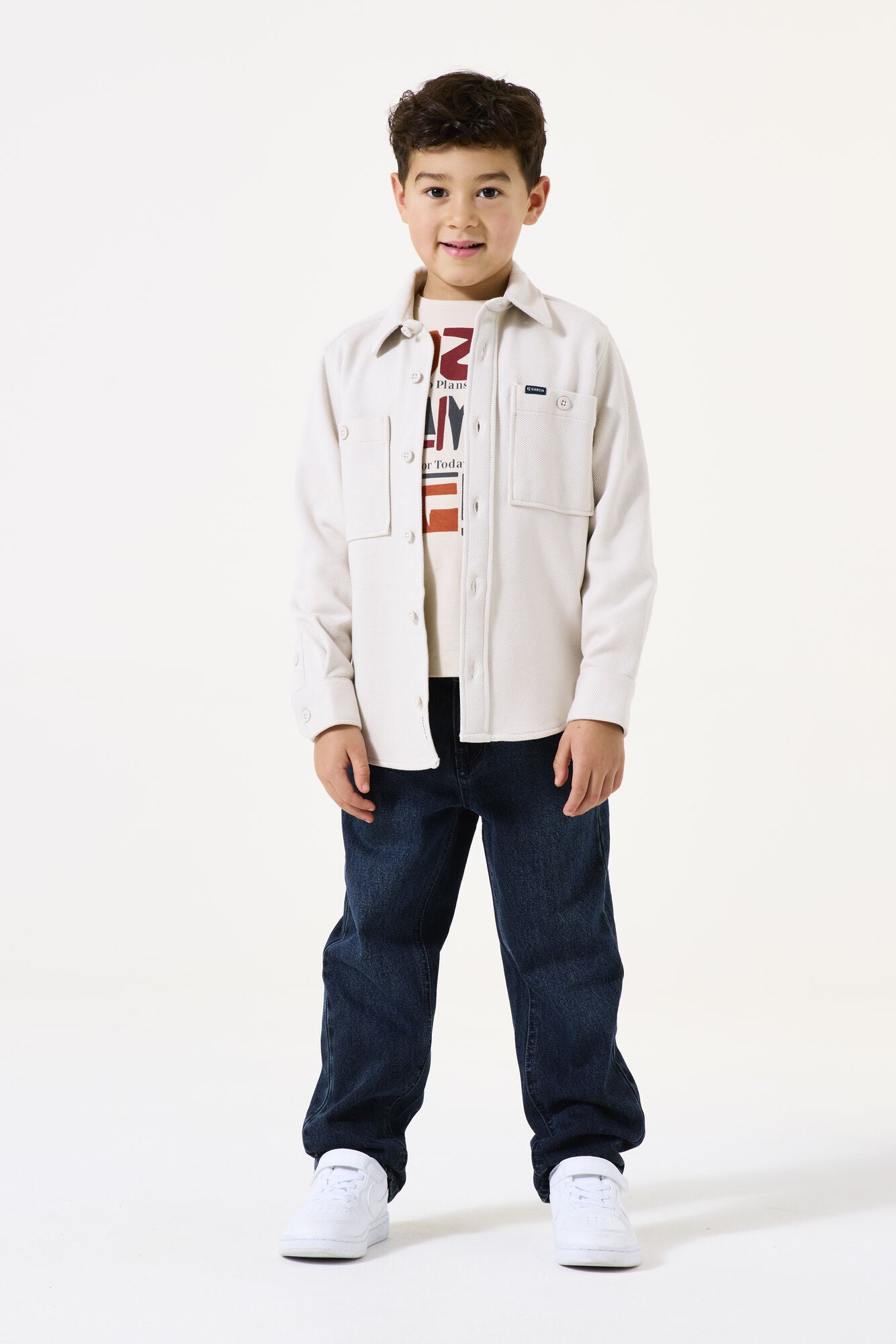 Overshirt aus Baumwollmix - 4925-moonbeam - Creme