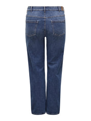 Jeans CARWILLY Straight Leg - Dark Blue Denim - Blau
