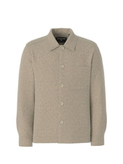 Overshirt aus Wolle - 270 - Beige
