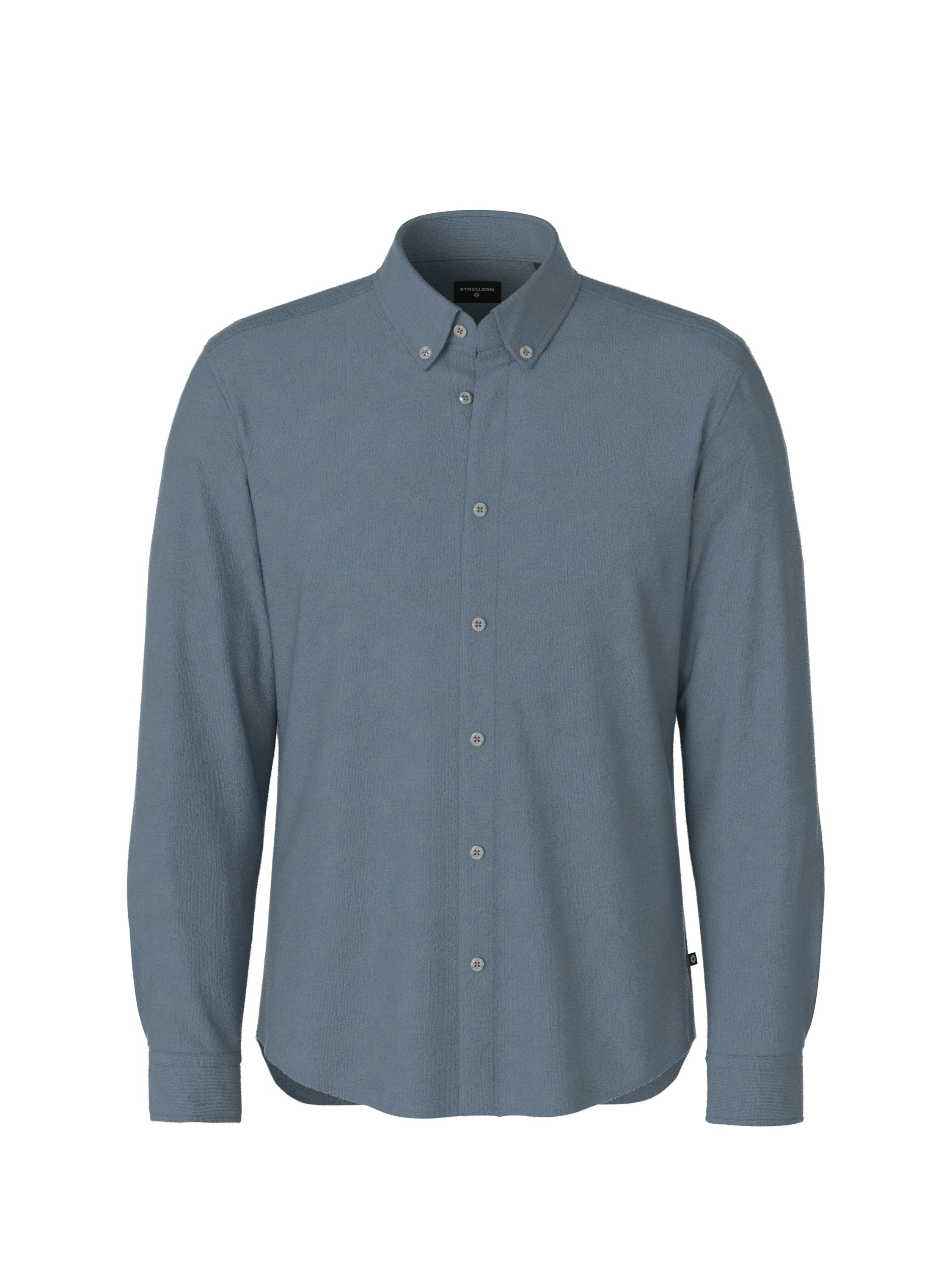 Hemd COREY Regular Fit aus Cord - 442 - Blau